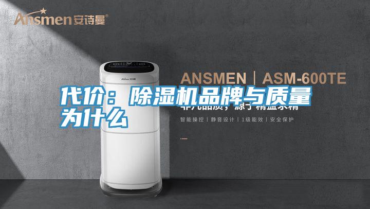 代價：除濕機品牌與質量為什么