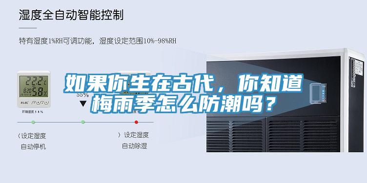 如果你生在古代，你知道梅雨季怎么防潮嗎？