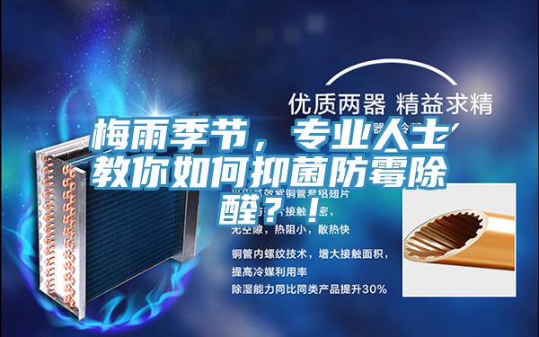 梅雨季節,專業人士教你如何抑菌防霉除醛?!