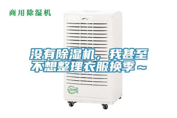 沒有除濕機,我甚至不想整理衣服換季~