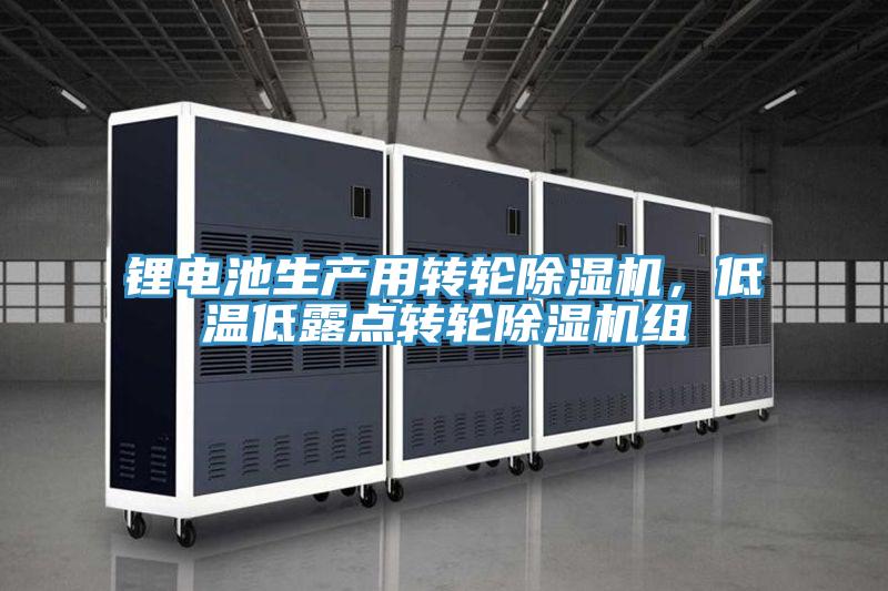 鋰電池生產用轉輪除濕機，低溫低露點轉輪除濕機組
