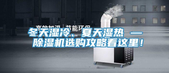 冬天濕冷、夏天濕熱 — 除濕機選購攻略看這里！