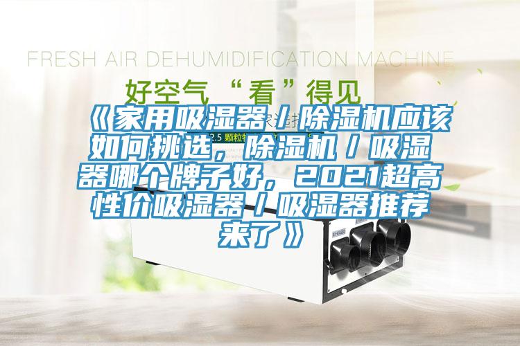《家用吸濕器／除濕機應(yīng)該如何挑選，除濕機／吸濕器哪個牌子好，2021超高性價吸濕器／吸濕器推薦來了》