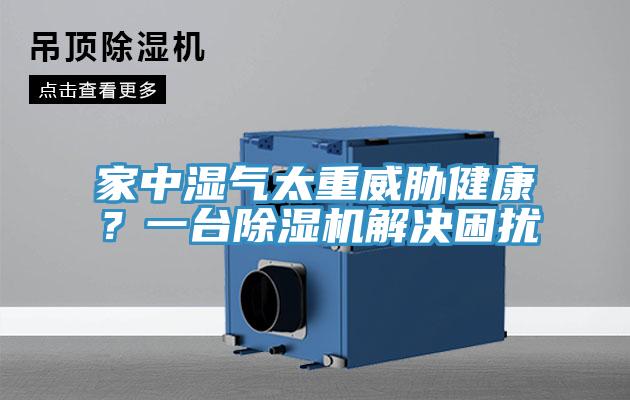 家中濕氣太重威脅健康？一臺除濕機解決困擾