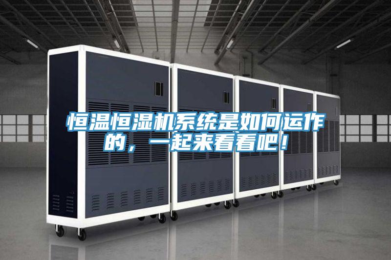 恒溫恒濕機(jī)系統(tǒng)是如何運(yùn)作的，一起來(lái)看看吧！