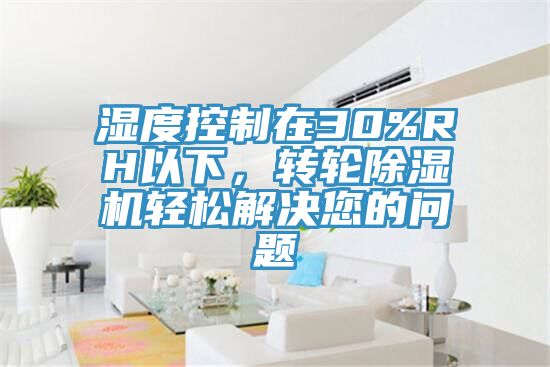 濕度控制在30%RH以下,轉(zhuǎn)輪除濕機(jī)輕松解決您的問題
