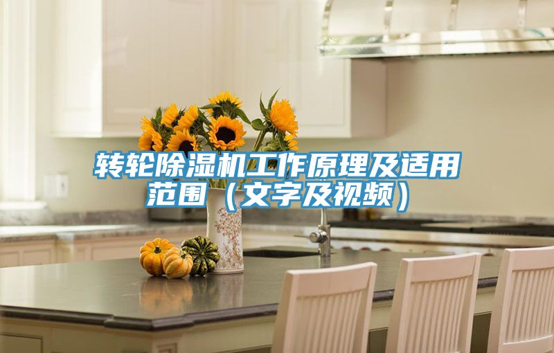 轉(zhuǎn)輪除濕機工作原理及適用范圍(文字及視頻)